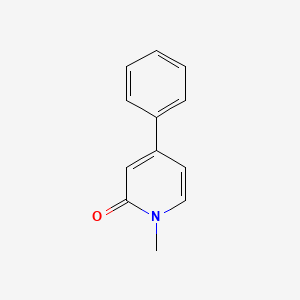 molecular formula C12H11NO B1619821 2(1H)-Pyridinone, 1-methyl-4-phenyl- CAS No. 67970-80-3