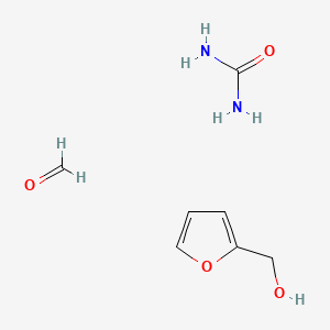 molecular formula C7H12N2O4 B1619823 Urea, polymer with formaldehyde and 2-furanmethanol CAS No. 25154-81-8
