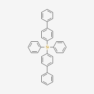 molecular formula C36H28Si B1619824 Silane, bis([1,1'-biphenyl]-4-yl)diphenyl- CAS No. 3172-33-6
