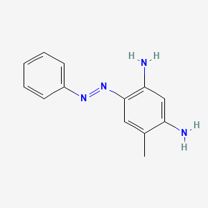 molecular formula C13H14N4 B1619832 2,4-Diamino-5-methylazobenzene CAS No. 5042-54-6