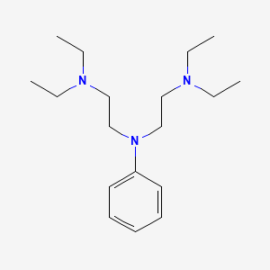 molecular formula C18H33N3 B1619839 N,N-Bis(2-Diethylaminoethyl)aniline CAS No. 5427-46-3