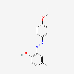 molecular formula C15H16N2O2 B1619845 2-[(4-Ethoxyphenyl)azo]-p-cresol CAS No. 6370-44-1