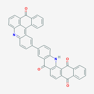 Naphth[2,3-c]acridine-5,8,14(13H)-trione, 10-(9-oxo-9H-naphth[3,2,1-kl]acridin-2-yl)-