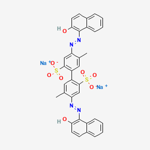Disodium 4,4'-bis[(2-hydroxy-1-naphthyl)azo]-5,5'-dimethyl[1,1'-biphenyl]-2,2'-disulphonate