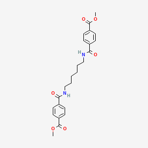 molecular formula C24H28N2O6 B1619850 Dimethyl 4,4'-(1,6-hexanediylbis(iminocarbonyl))bisbenzoate CAS No. 6724-91-0