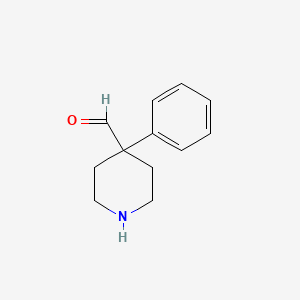 molecular formula C12H15NO B1619855 4-Phenyl-4-piperidinecarboxaldehyde CAS No. 6952-94-9