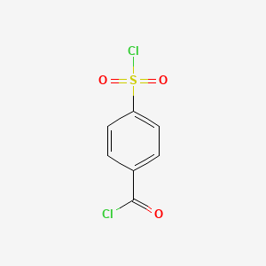 molecular formula C7H4Cl2O3S B1619860 4-(Chlorosulphonyl)benzoyl chloride CAS No. 7516-60-1