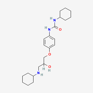 N-Cyclohexyl-N'-(4-(3-(cyclohexylamino)-2-hydroxypropoxy)phenyl)urea