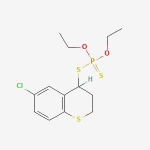 molecular formula C13H18ClO2PS3 B1619887 Dithicrofos CAS No. 41219-31-2