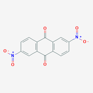 molecular formula C14H6N2O6 B161989 2,6-Dinitroanthraquinone CAS No. 1604-40-6