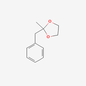 molecular formula C11H14O2 B1619894 1,3-Dioxolane, 2-benzyl-2-methyl- CAS No. 4362-18-9