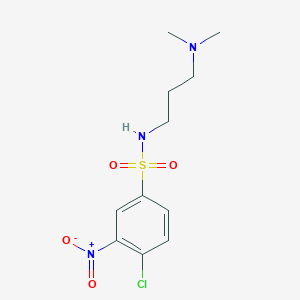 molecular formula C11H16ClN3O4S B1619898 4-chloro-n-[3-(dimethylamino)propyl]-3-nitrobenzenesulfonamide CAS No. 53803-81-9