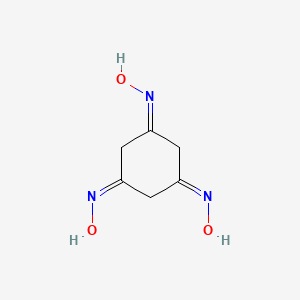 molecular formula C6H9N3O3 B1619906 N-[3,5-bis(hydroxyimino)cyclohexylidene]hydroxylamine CAS No. 621-22-7