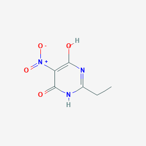 molecular formula C6H7N3O4 B1619914 2-Ethyl-6-hydroxy-5-nitropyrimidin-4(3h)-one CAS No. 6237-99-6