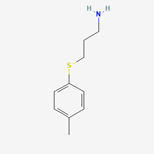 molecular formula C10H15NS B1619921 3-[(4-Methylphenyl)sulfanyl]propan-1-amine CAS No. 67215-17-2