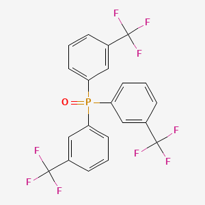 molecular formula C21H12F9OP B1619926 Phosphine oxide, tris(alpha,alpha,alpha-trifluoro-m-tolyl)- CAS No. 74038-21-4
