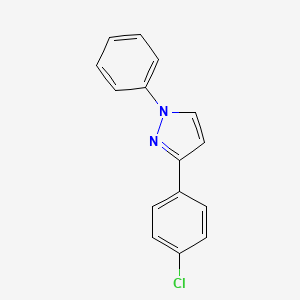 molecular formula C15H11ClN2 B1619939 3-(4-Chlorophenyl)-1-phenyl-1H-pyrazole CAS No. 33064-19-6
