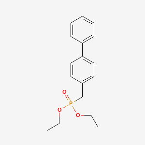 molecular formula C17H21O3P B1619944 Diethyl (4-biphenylylmethyl)phosphonate CAS No. 30818-70-3