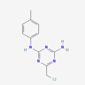 6-(chloromethyl)-N-(4-methylphenyl)-1,3,5-triazine-2,4-diamine