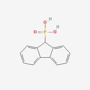 molecular formula C13H11O3P B1619969 9h-Fluoren-9-ylphosphonic acid CAS No. 6344-53-2