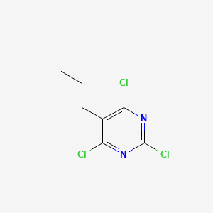 molecular formula C7H7Cl3N2 B1619976 2,4,6-Trichloro-5-propylpyrimidine CAS No. 58-81-1