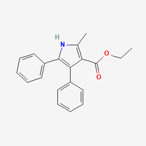 molecular formula C20H19NO2 B1619982 Ethyl 2-methyl-4,5-diphenyl-1H-pyrrole-3-carboxylate CAS No. 3274-64-4