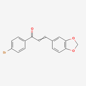 3-(1,3-Benzodioxol-5-yl)-1-(4-bromophenyl)prop-2-en-1-one
