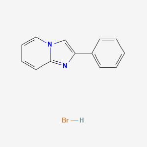 Imidazo(1,2-a)pyridine, 2-phenyl-, hydrobromide