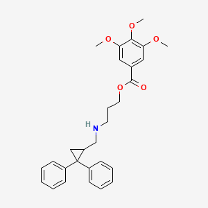 molecular formula C29H33NO5 B1620023 Ecipramidil CAS No. 64552-16-5