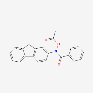 molecular formula C22H17NO3 B1620030 N-Fluoren-2-ylbenzohydroxamic acid, acetate CAS No. 29968-75-0