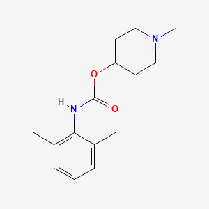 Carbanilic acid, 2,6-dimethyl-, N-methyl-4-piperidinyl ester