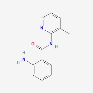 molecular formula C13H13N3O B1620036 2-amino-N-(3-methylpyridin-2-yl)benzamide CAS No. 36844-99-2
