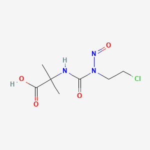 Alanine, N-(((2-chloroethyl)nitrosoamino)carbonyl)-2-methyl-