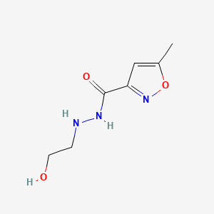 Hydrazine, 1-(2-hydroxyethyl)-2-(5-methyl-3-isoxazolylcarbonyl)-