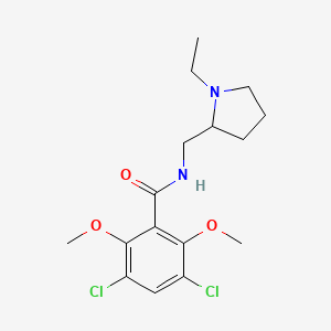 2-((3,5-Dichloro-2,6-dimethoxybenzamido)methyl)-1-ethylpyrrolidine