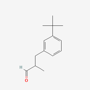 molecular formula C14H20O B1620060 3-(3-tert-Butylphenyl)-2-methylpropanal CAS No. 62518-65-4