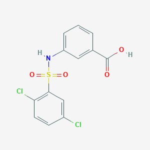 molecular formula C13H9Cl2NO4S B1620062 3-(2,5-Dichloro-benzenesulfonylamino)-benzoic acid CAS No. 88522-30-9