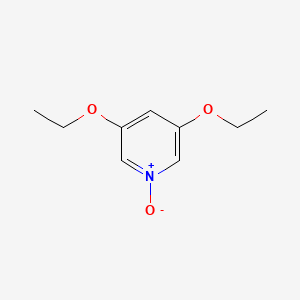 molecular formula C9H13NO3 B1620065 Pyridine, 3,5-diethoxy-, 1-oxide CAS No. 62566-54-5