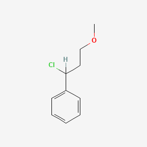 molecular formula C10H13ClO B1620090 (1-Chloro-3-methoxypropyl)benzene CAS No. 55955-55-0
