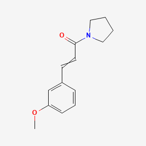 3-(3-Methoxyphenyl)-1-(pyrrolidin-1-yl)prop-2-en-1-one