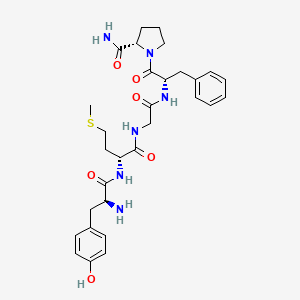 molecular formula C30H40N6O6S B1620097 enkephalin, Met(2)-ProNH2(5)- CAS No. 63307-63-1