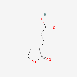molecular formula C7H10O4 B1620101 3-(2-Oxooxolan-3-yl)propanoic acid CAS No. 936-83-4