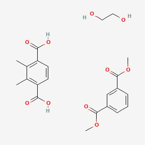 molecular formula C22H26O10 B1620136 Dimethyl benzene-1,3-dicarboxylate;2,3-dimethylterephthalic acid;ethane-1,2-diol CAS No. 25135-73-3