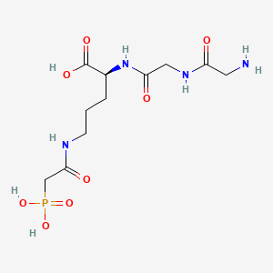 molecular formula C11H21N4O8P B1620164 Glycyl-glycyl-delta-N-(phosphonoacetyl)ornithine CAS No. 71491-24-2