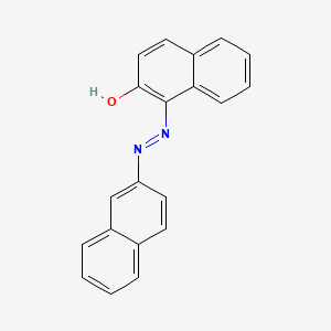 molecular formula C20H14N2O B1620165 2-Naphthol, 1-(2-naphthylazo)- CAS No. 2653-66-9