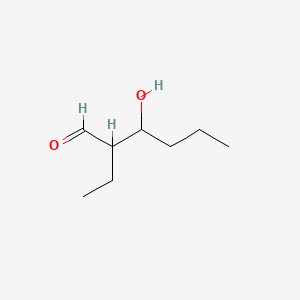 molecular formula C8H16O2 B1620174 2-Ethyl-3-hydroxyhexanal CAS No. 496-03-7