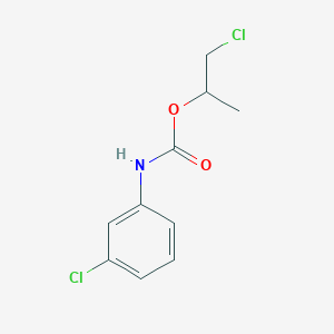 molecular formula C10H11Cl2NO2 B1620181 1-chloropropan-2-yl N-(3-chlorophenyl)carbamate CAS No. 2150-32-5