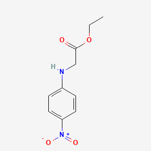 molecular formula C10H12N2O4 B1620186 GLYCINE, N-(p-NITROPHENYL)-, ETHYL ESTER CAS No. 3589-59-1