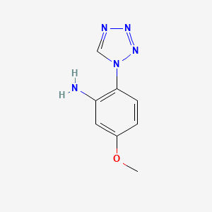 molecular formula C8H9N5O B1620225 5-methoxy-2-(1H-tetrazol-1-yl)aniline CAS No. 569648-15-3