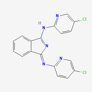 (1Z)-N-(5-Chloropyridin-2-yl)-1-[(5-chloropyridin-2-yl)imino]-1H-isoindol-3-amine